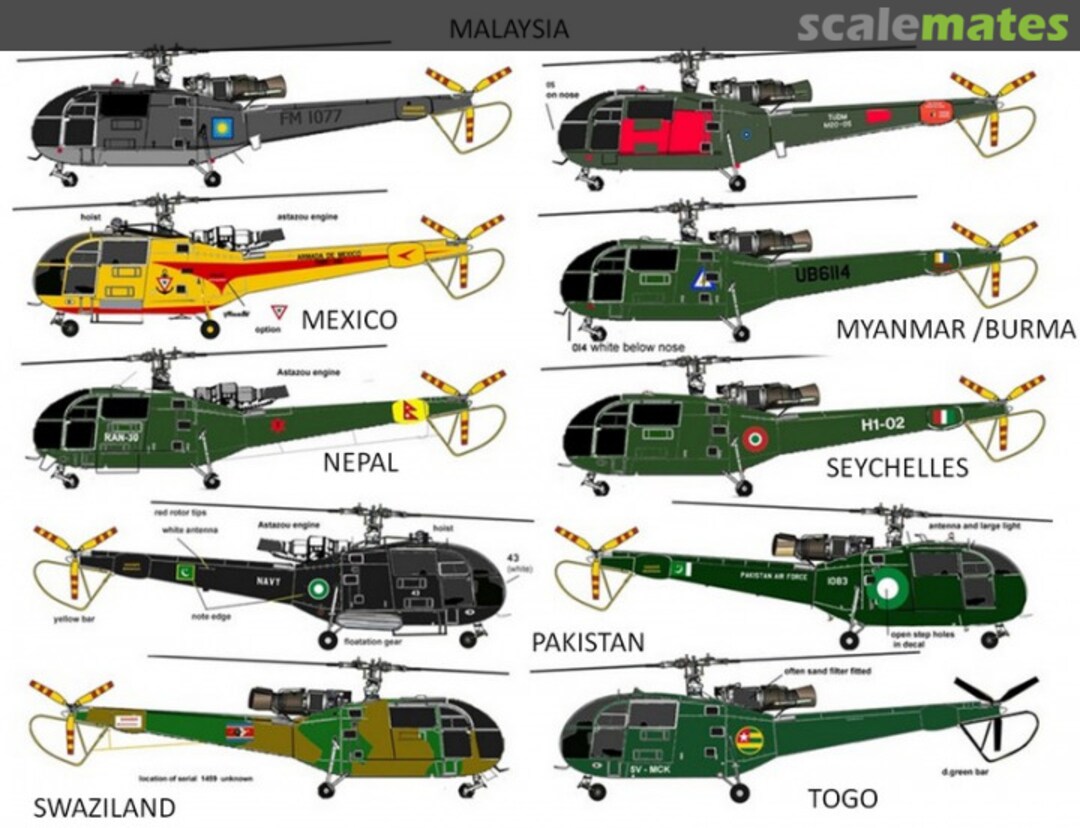 Boxart Alouette III World Air Forces (PART 6) AIPD-47 Aircraft in Plastic