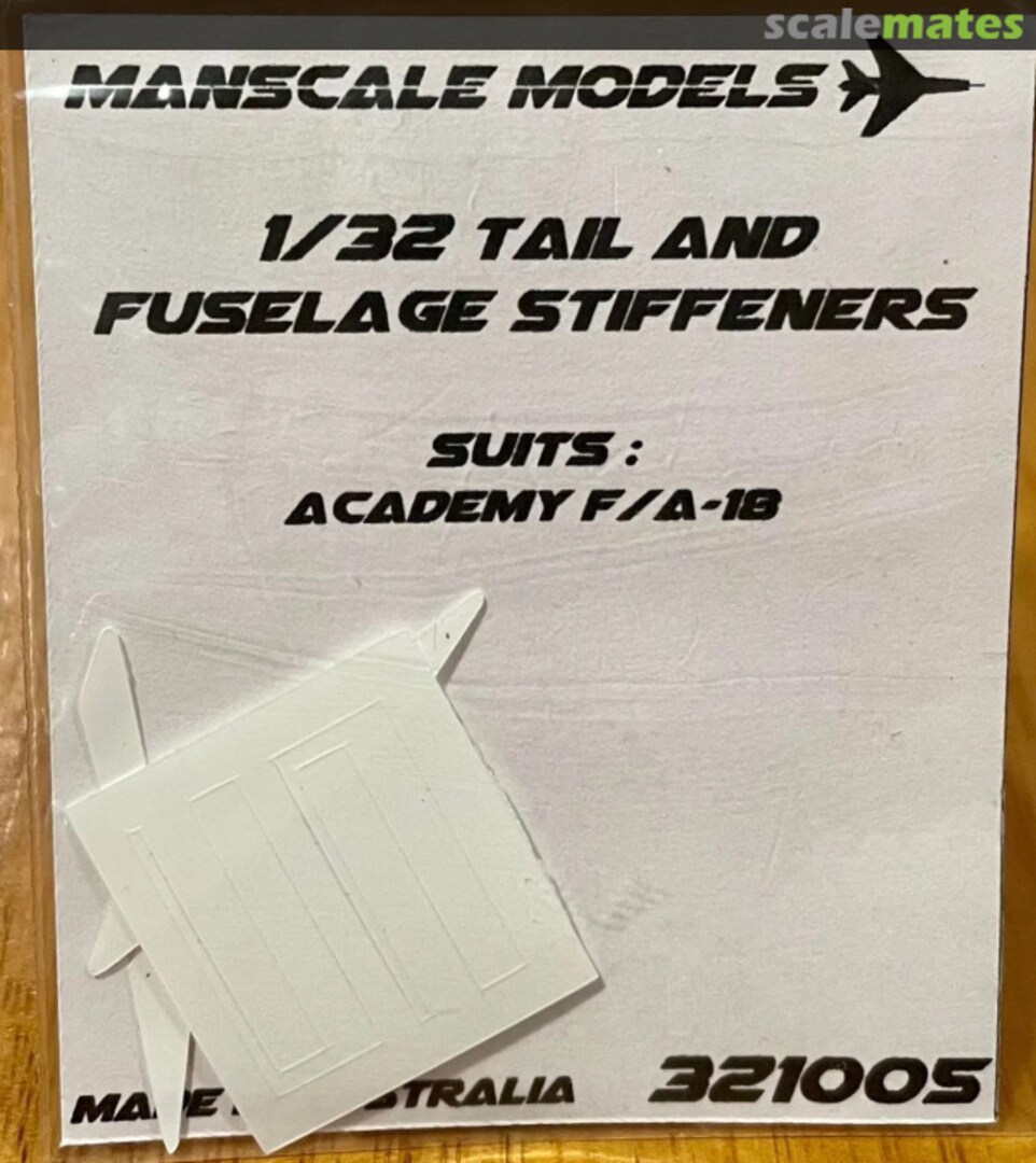 Boxart F/A-18 Tail and Fuselage Stiffeners 321005 Manscale Models