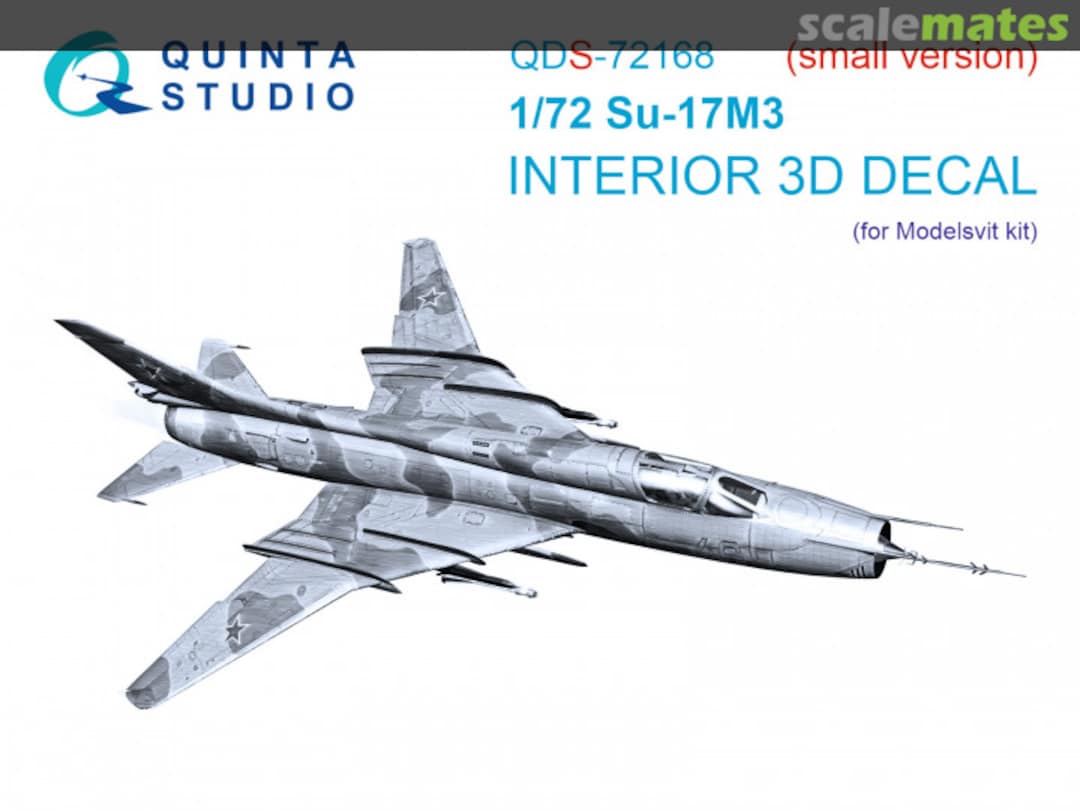 Boxart Su-17M3 interior 3D decals QDS-72168 Quinta Studio