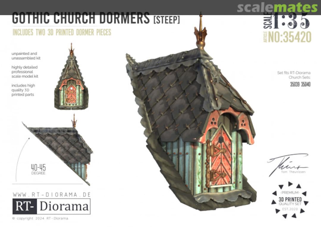 Boxart Gothic Church Dormers (Steep) 35420 RT-Diorama