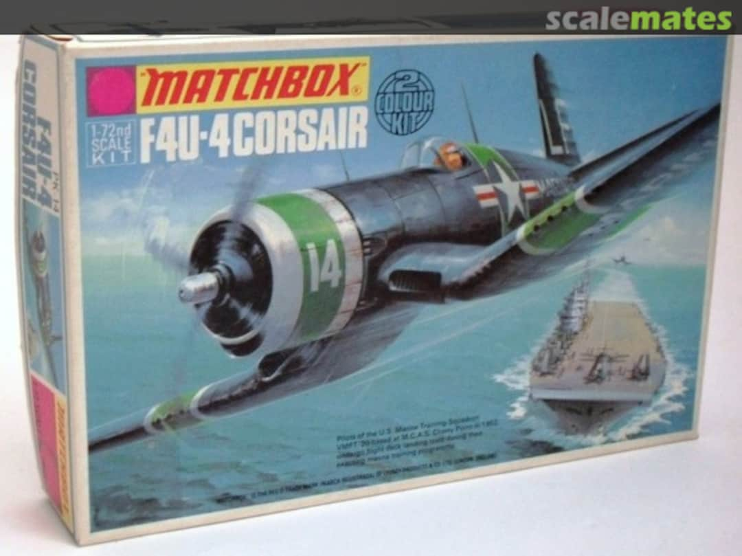 Boxart F4U-4 Corsair PK-14 Matchbox