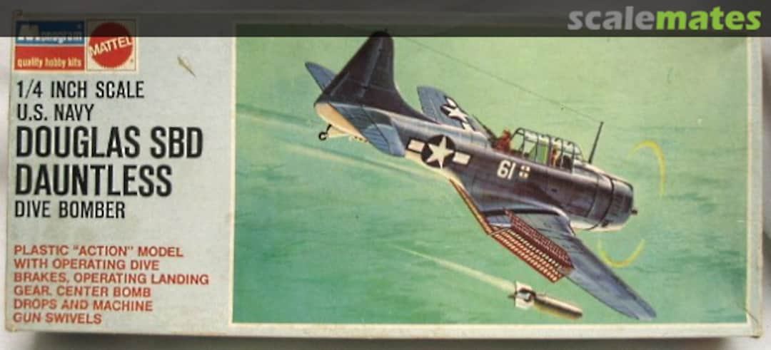 Boxart Douglas SBD Dauntless Dive Bomber 6830 Monogram/Mattel