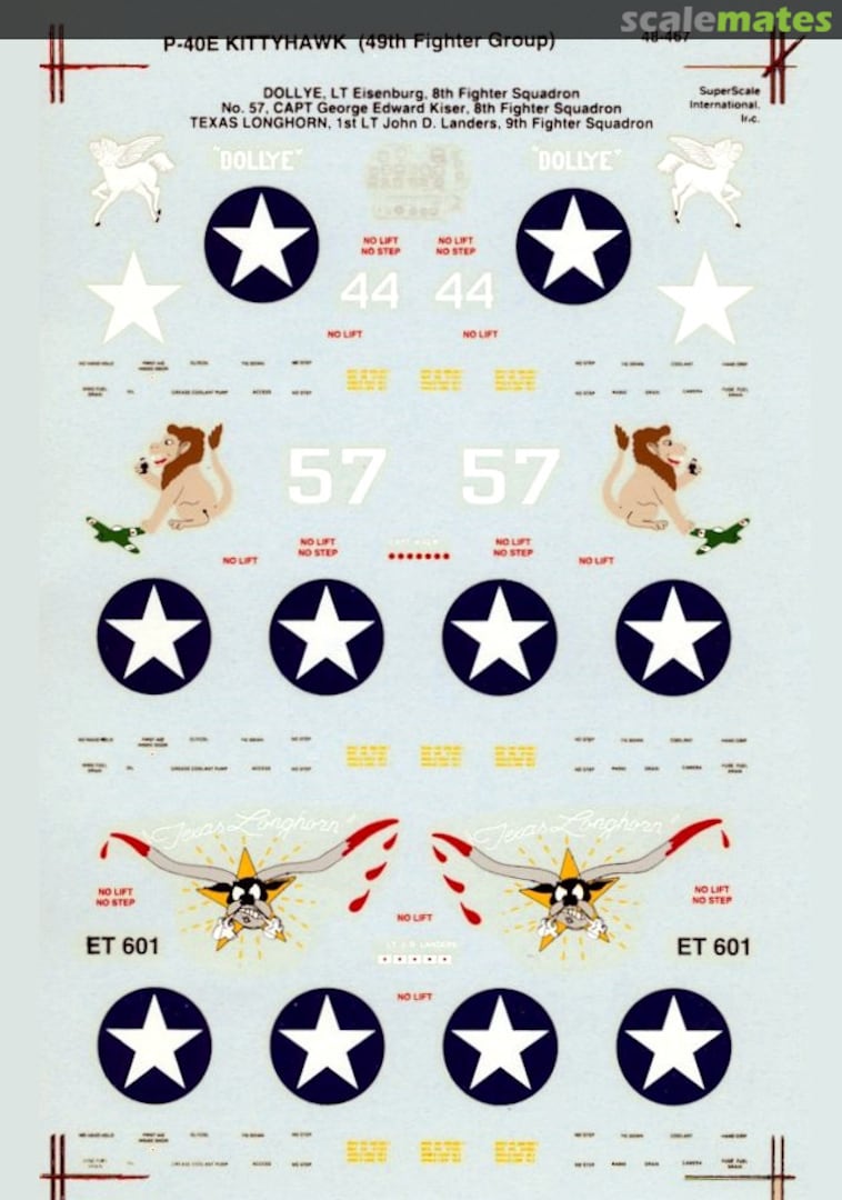 Boxart P-40E Kittyhawks 48-0467 SuperScale International