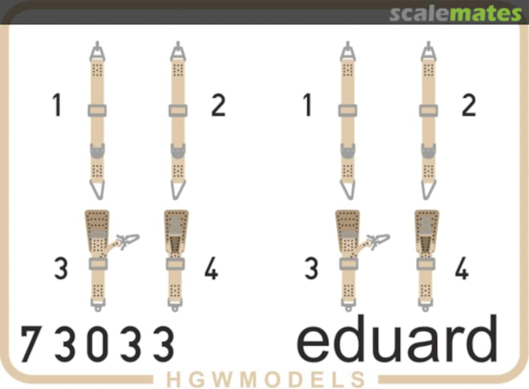 Boxart Fw 190A-8 seatbelts SUPERFABRIC Eduard 73033 Eduard