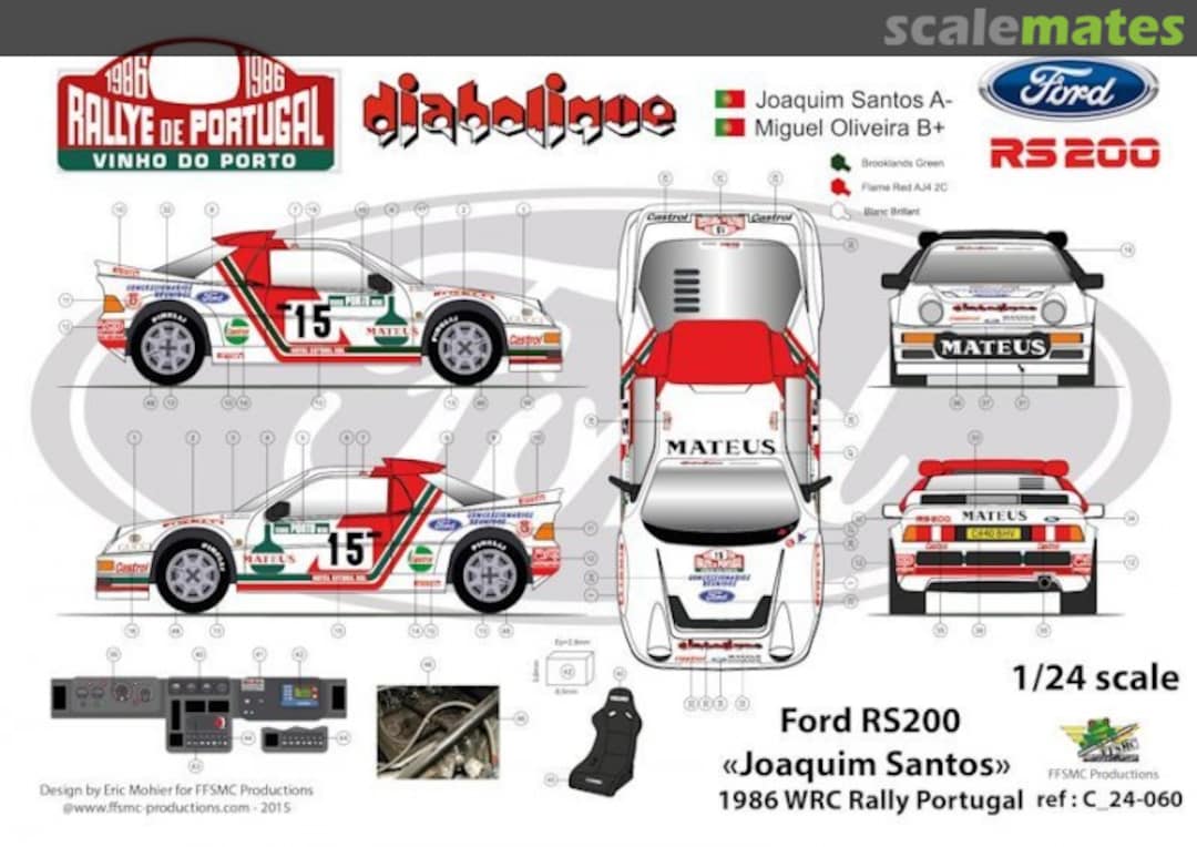 Boxart Ford RS200 (C440 BHV) "MATEUS" C 24-060 FFSMC Productions