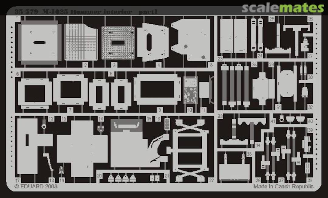 Boxart M1025 Hummer Interior 35579 Eduard