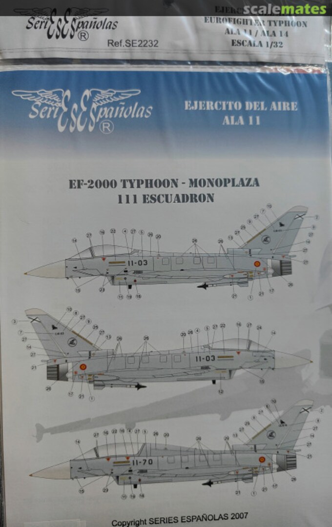 Boxart EF-2000 TYPHOON-MONOPLAZA 111 ESCUADRON SE2232 Series Españolas