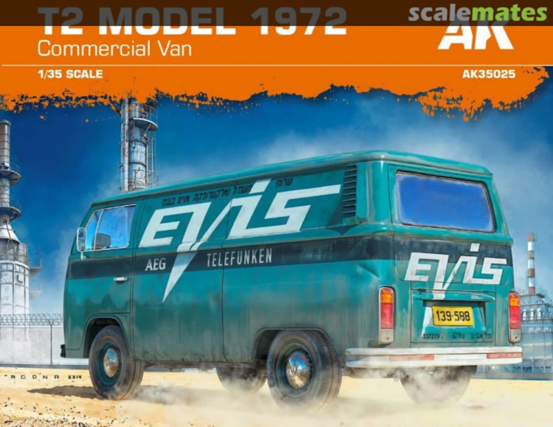 Boxart T2 Model 1972 Commercial Van AK35025 AK Interactive