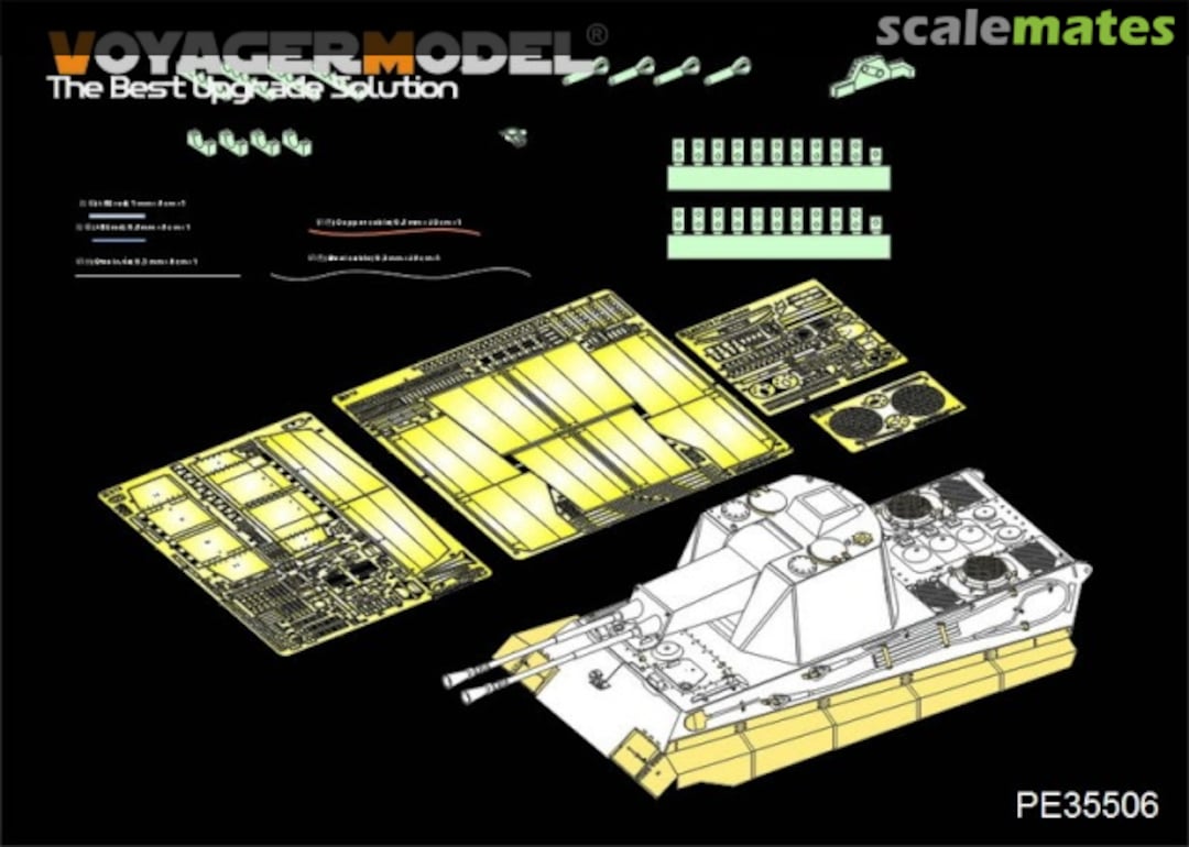 Boxart E-50 FlaKpanzer (For TRUMPETER 01537) PE35506 Voyager Model