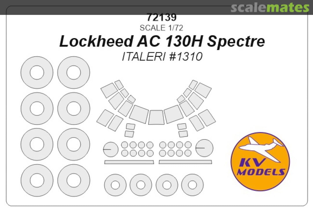 Boxart Lockheed AC-130H Spectre 72139 KV Models