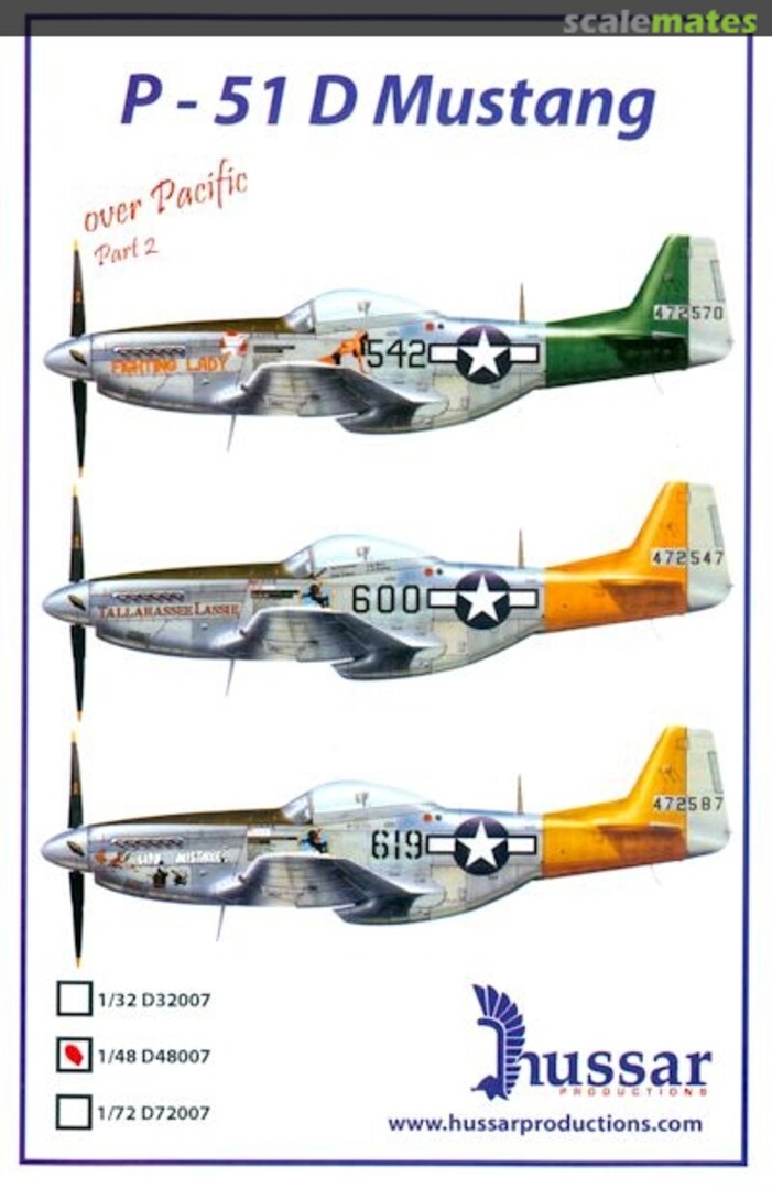 Boxart P-51D Mustang D48007 Hussar Productions