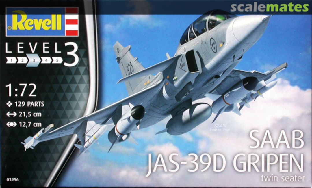 Boxart Saab JAS-39D Gripen twin seater 03956 Revell