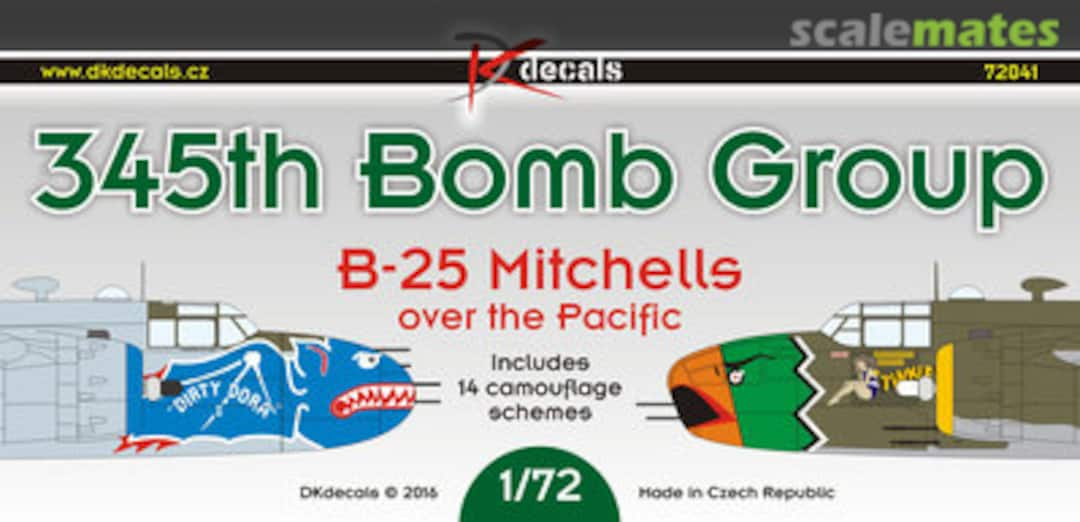 Boxart 345th Bomb Group 72041 DK Decals