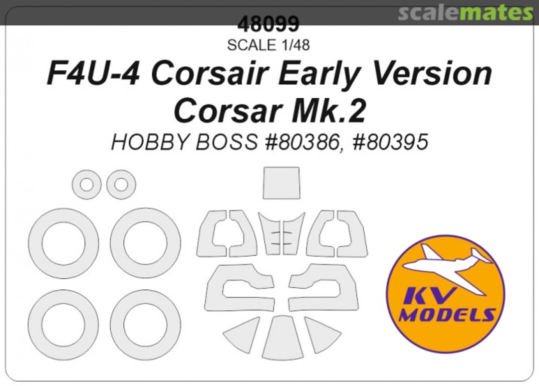 Boxart F4U-4 Corsair Early Version / Corsair Mk.2 48099 KV Models