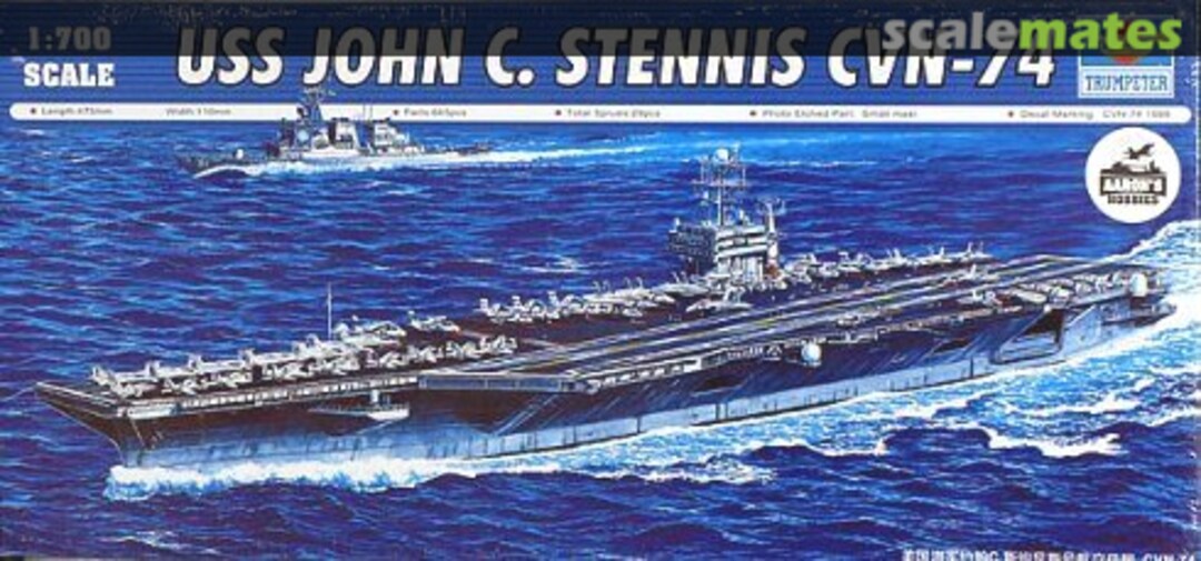 Boxart USS JOHN C. STENNIS CVN-74 05733 Trumpeter