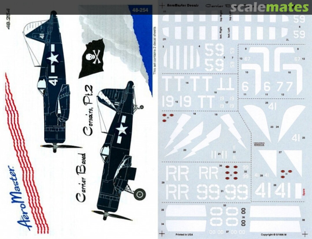 Boxart Carrier Based Corsairs Pt. 2 48-254 AeroMaster