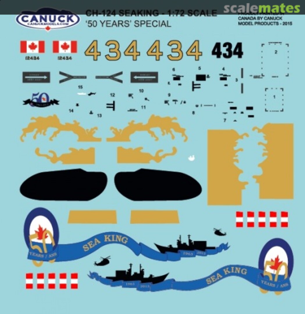 Boxart CH-124 SeaKing - '50 Years' Special Markings 032-72 Canuck Model Products