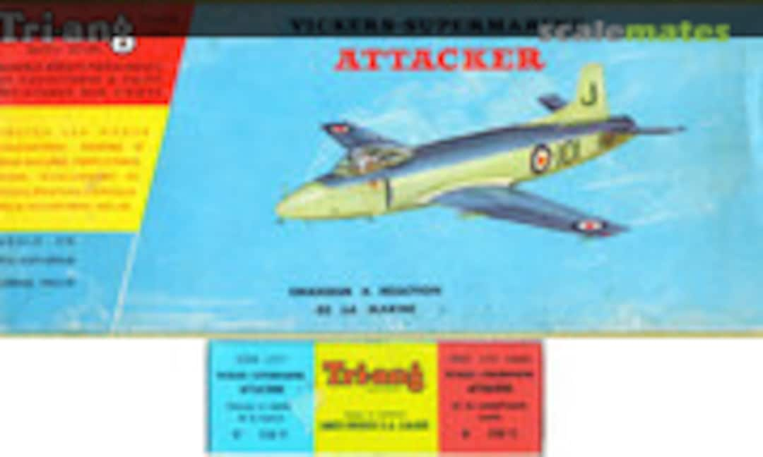 1:72 Vickers-Supermarine Attacker (Tri-ang (FROG) 330P)