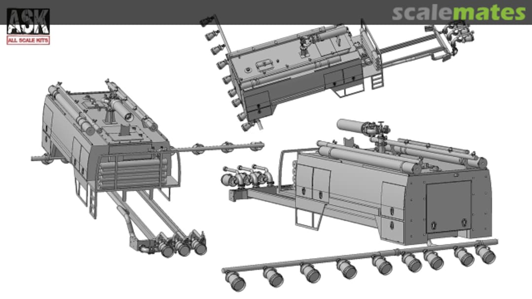 Boxart AA-7,2-60 (4320) Airfield Fire Truck conversion set 72209 All Scale Kits