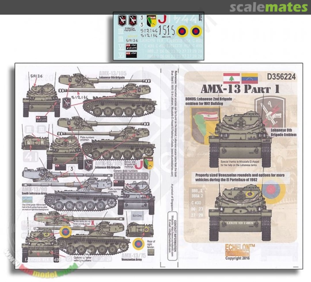 Boxart AMX-13 Part 1 D356224 Echelon Fine Details