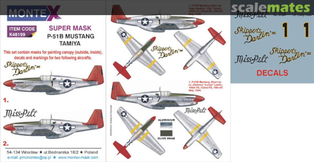 Boxart P-51B Mustang K48199 Montex