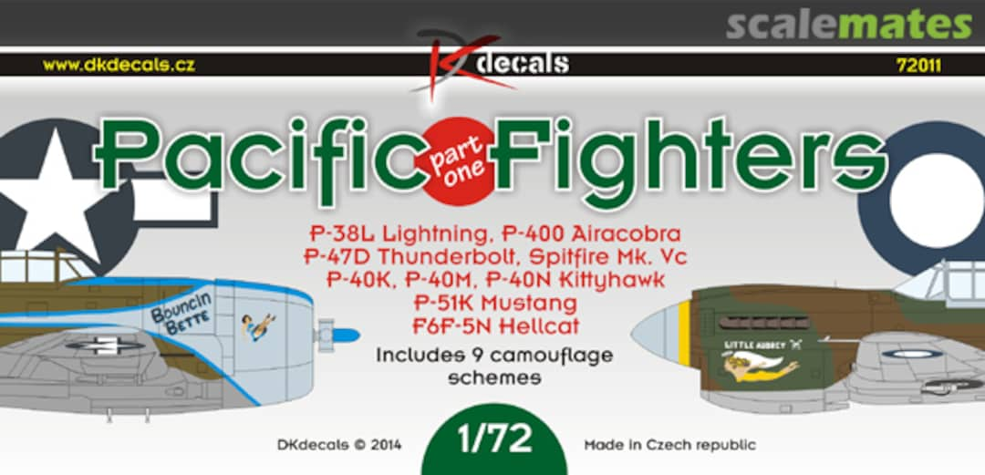 Boxart Pacific Fighters part one 72011 DK Decals