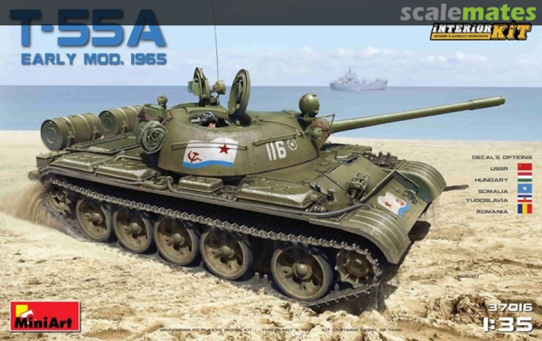 Boxart T-55A Early Mod. 1965 37016 MiniArt