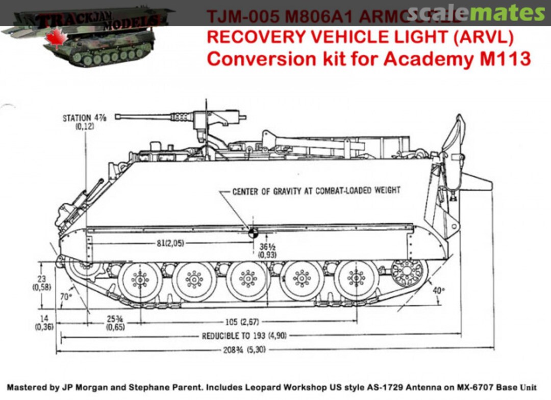 Boxart M806A1 Armoured Recovery Vehicle Light (ARVL) TJM-005 Trackjam Models