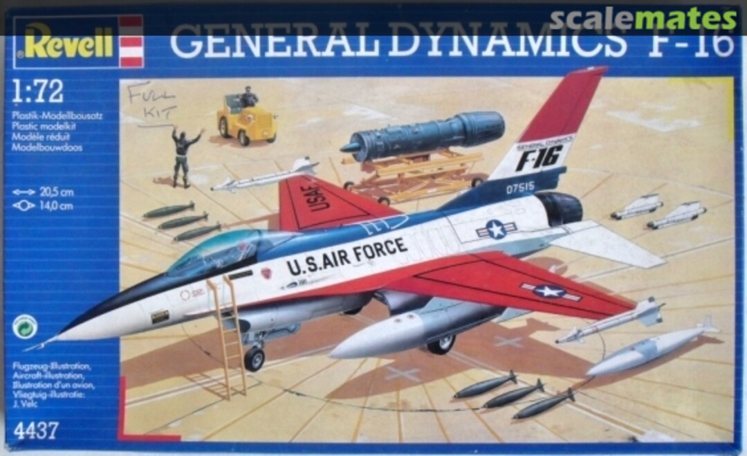 Boxart General Dynamics F-16 4437 Revell