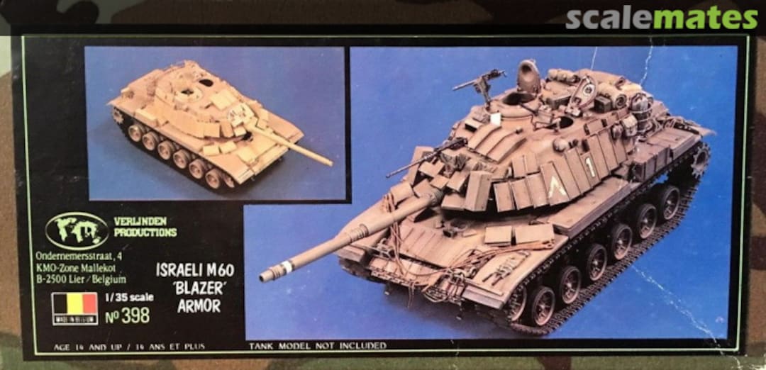 Boxart M60 'Blazer' Armour 398 Verlinden Productions