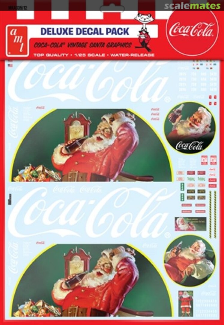 Boxart Vintage Coca-Cola Santa Clause Big Rig Graphic Decals MKA035 AMT