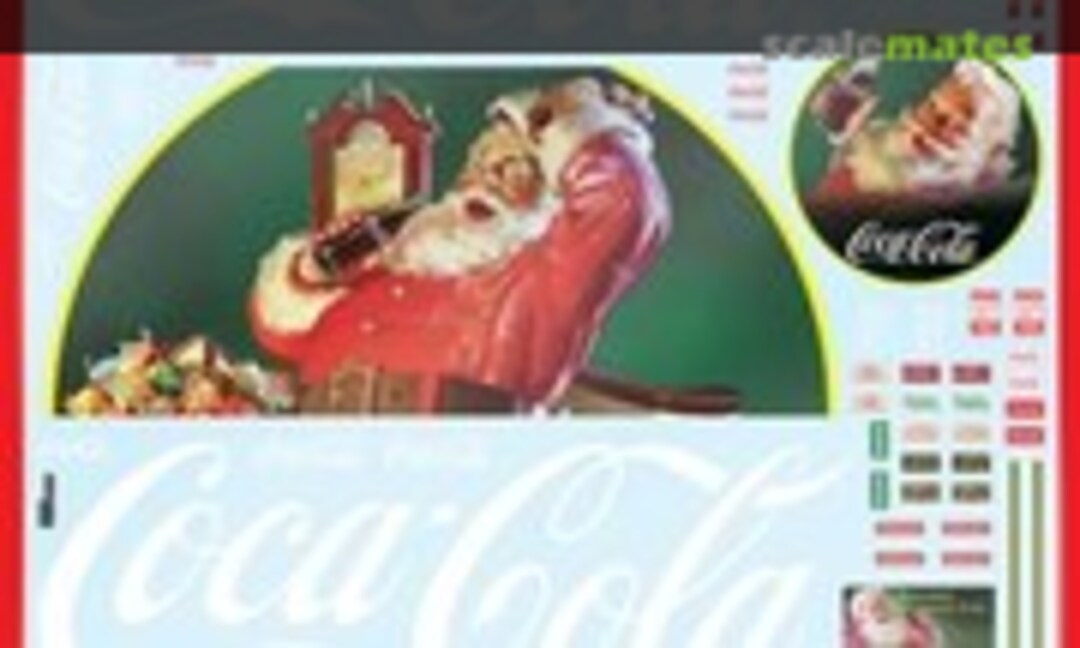 1:25 Vintage Coca-Cola Santa Clause Big Rig Graphic Decals (AMT MKA035)