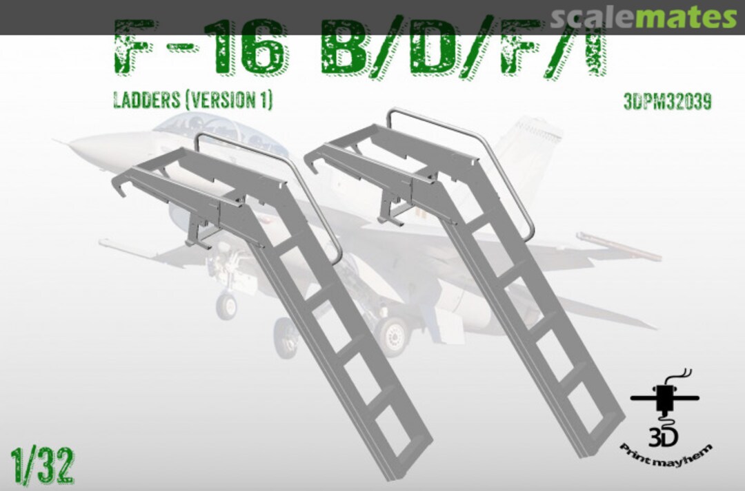 Boxart Boarding Ladders for F-16 B/D/F/I (Version 1) 3DPM32039 3D Print Mayhem