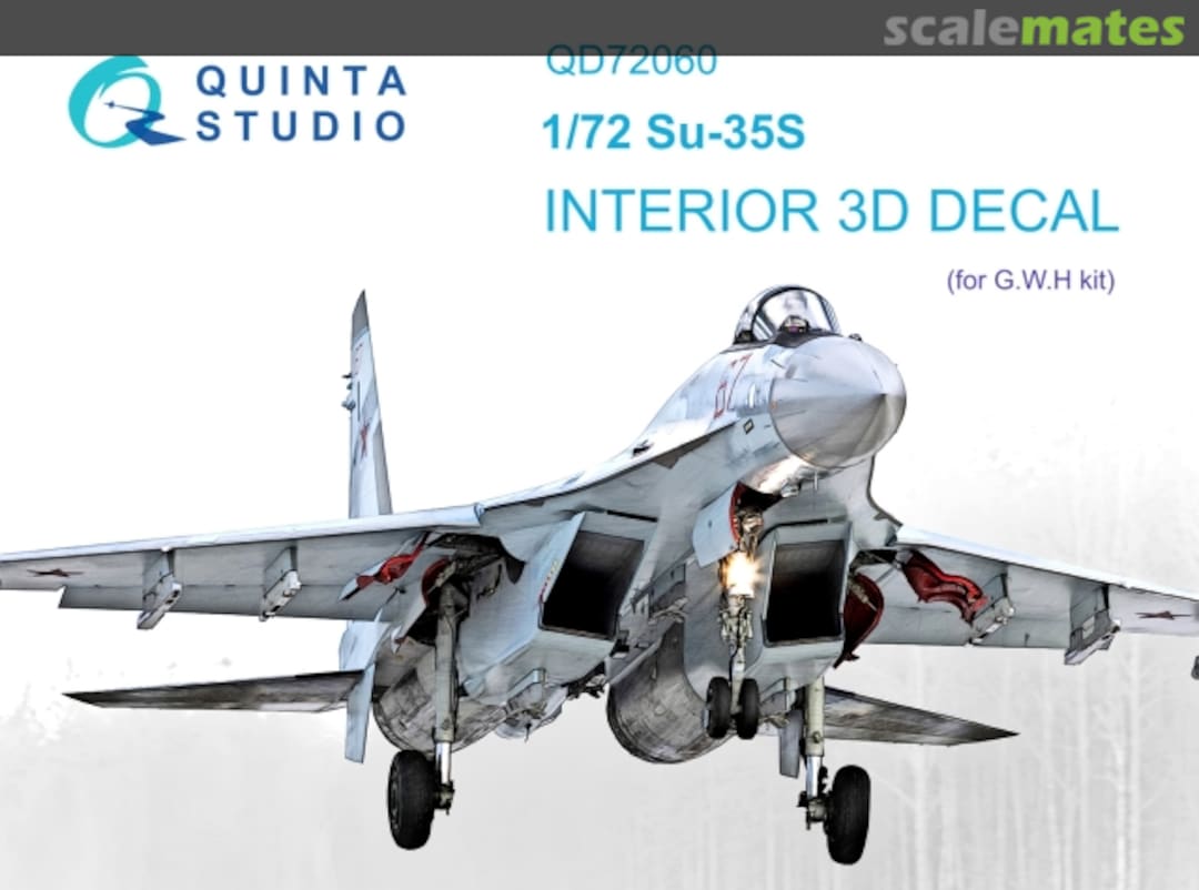 Boxart Su-35S interior 3D decals QD72060 Quinta Studio