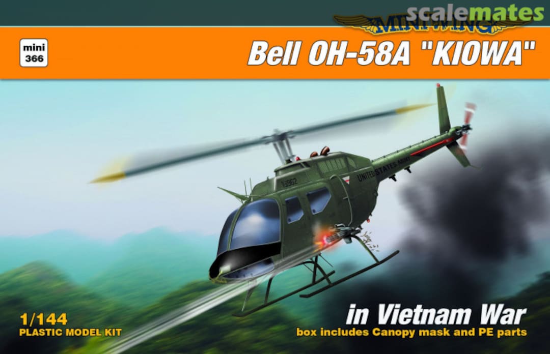 Boxart Bell OH-58A Kiowa MINI366 Miniwing