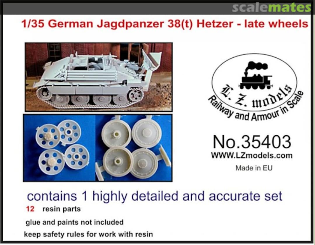 Boxart Jagdpanzer 38(t) Hetzer 35403 L.Z. Models