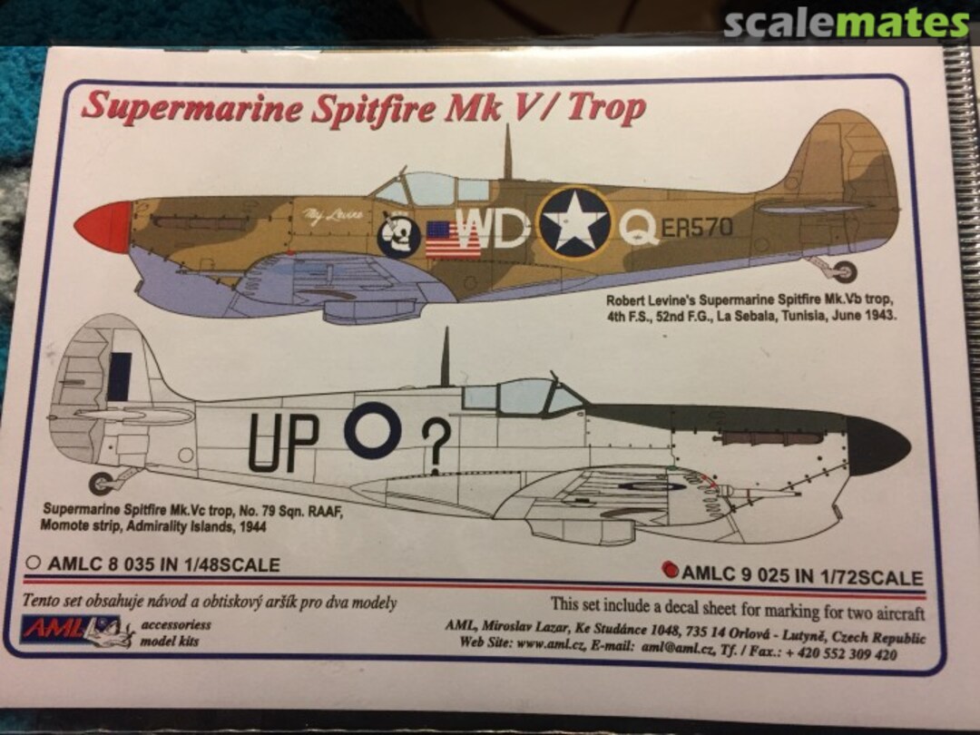 Boxart Supermarine Spitfire Mk.V/Trop AMLC9025 AML