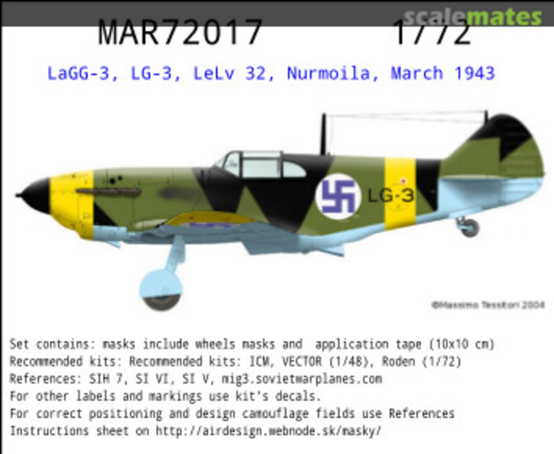 Boxart LaGG-3 LG-3 MAR72017 AIRDESIGN.SK