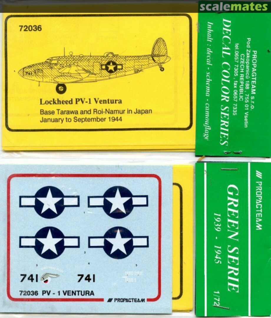 Boxart Lockheed PV-1 Ventura 72036 Propagteam