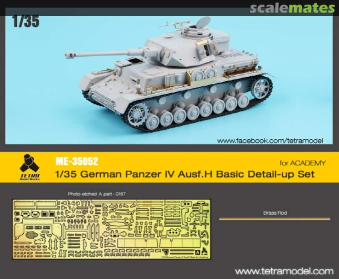 Boxart Panzer IV Ausf.H basic detail up set ME-35052 Tetra Model Works