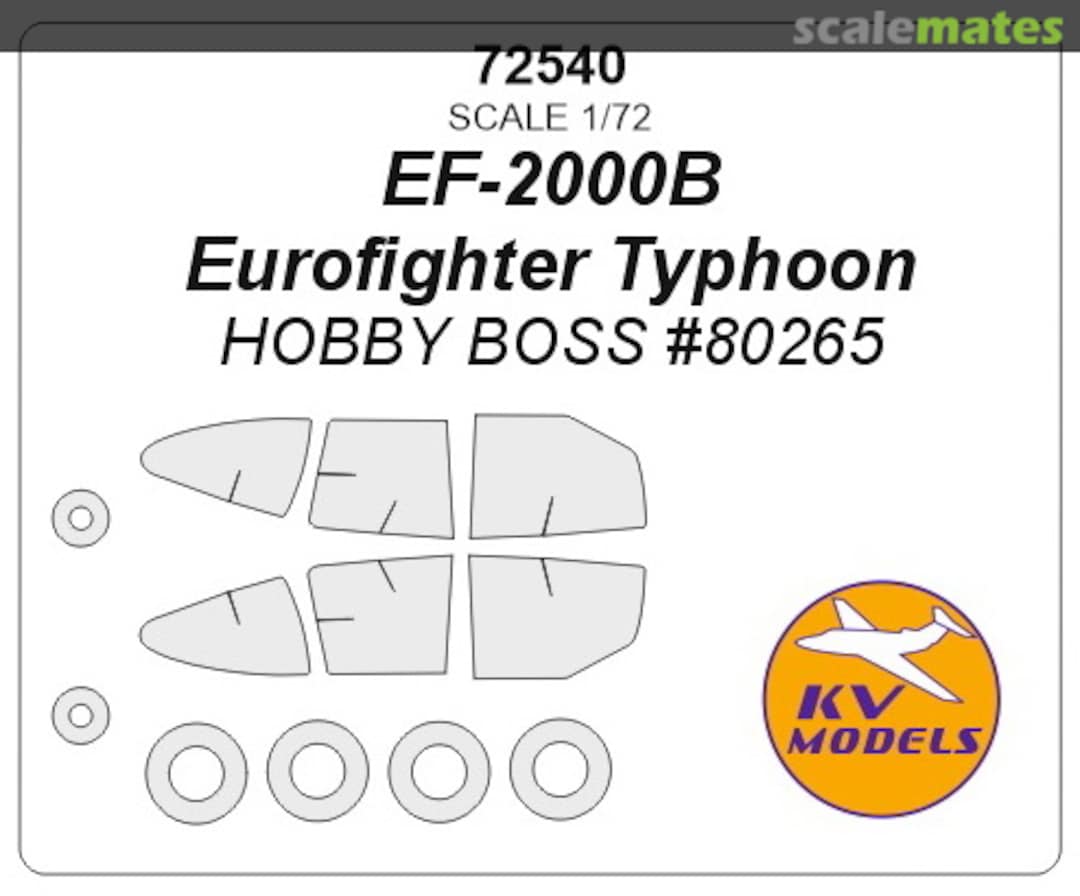 Boxart EF-2000B Eurofighter Typhoon 72540 KV Models