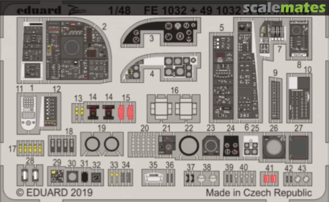 Boxart A-6A interior FE1032 Eduard