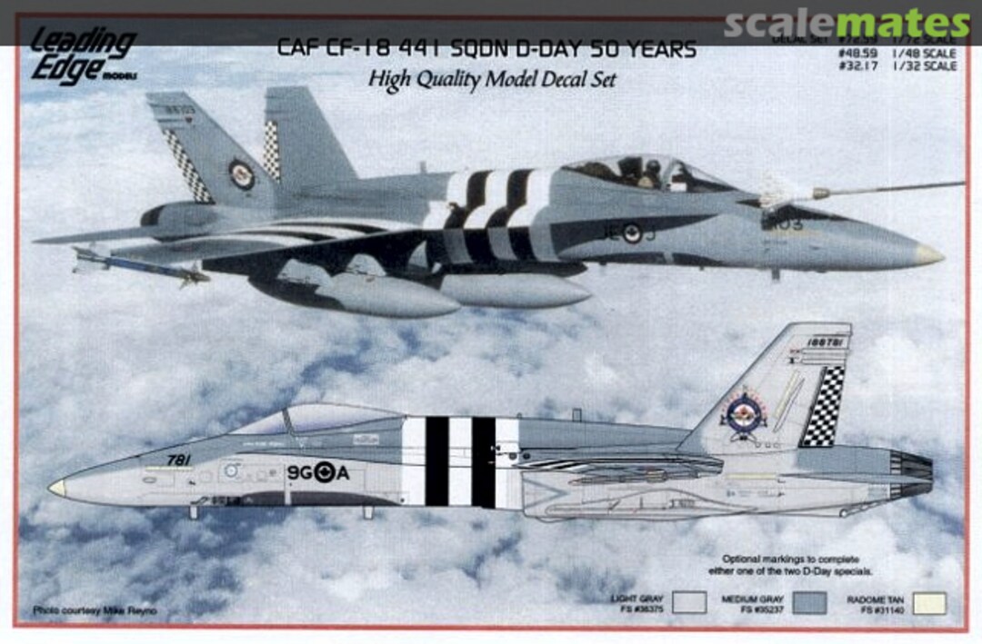 Boxart CAF CF-18 441 Sqdn D-Day 50 years 32.17 Leading Edge