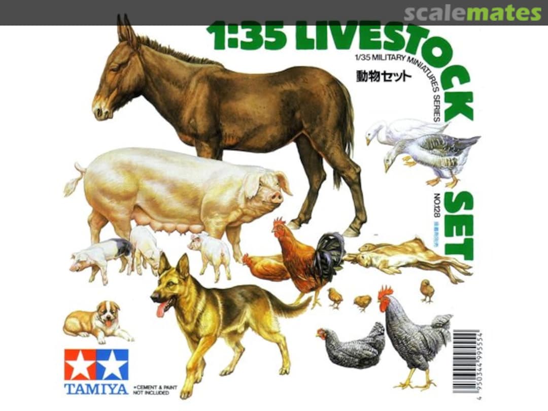 Boxart Livestock Set 35128 Tamiya