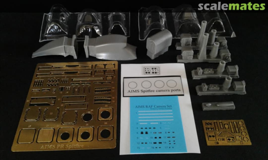 Contents PR 1G or FR IX & PR IV Spitfire conversion set 32P026 AIMS