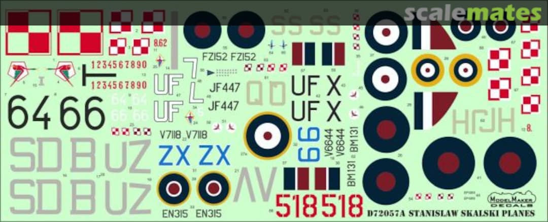 Boxart Stanislaw Skalski planes D72057A ModelMaker