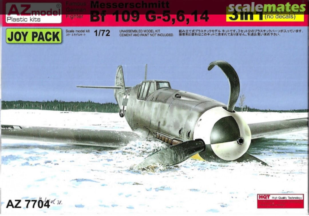 Boxart Messerschmitt Bf 109 G-5,6,14 AZ7704 AZmodel