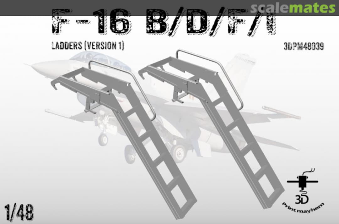 Boxart Boarding Ladders for F-16 B/D/F/I (Version 1) 3DPM48039 3D Print Mayhem