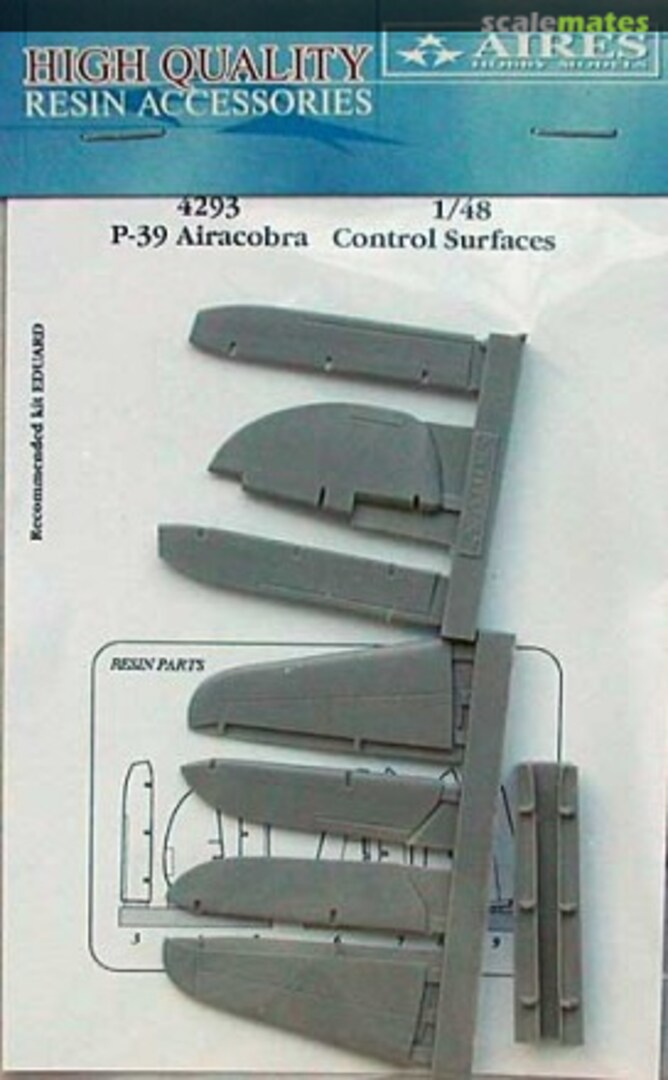 Boxart P-39 control surfaces 4293 Aires