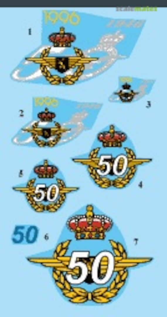 Boxart Belgian Air Force 50 Years Logo DCD7240 Daco Products